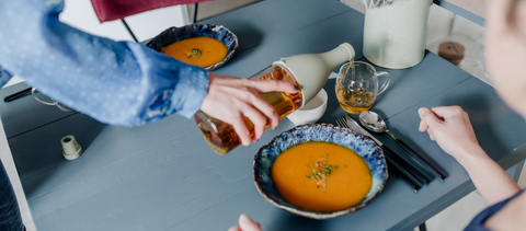 Combineren van vegetarische gerechten met thee