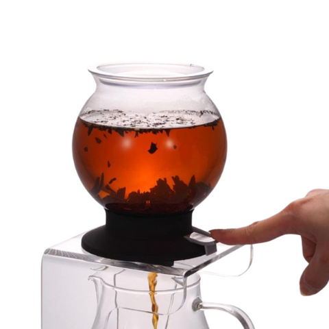 Hario Largo Tea Dripper set met thee voorbeeld