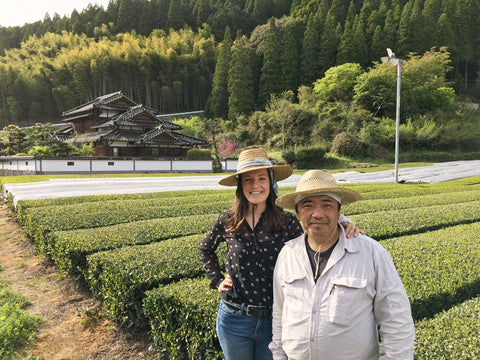 Japanse theeplantage theeboer